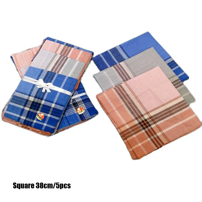NEW cotton printed men handkerchief Square male stripe