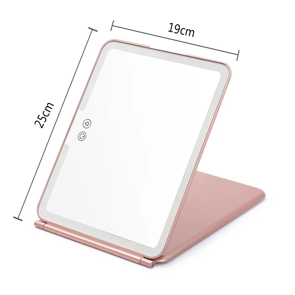 Led Make Up Mirror With Light Tool Portable