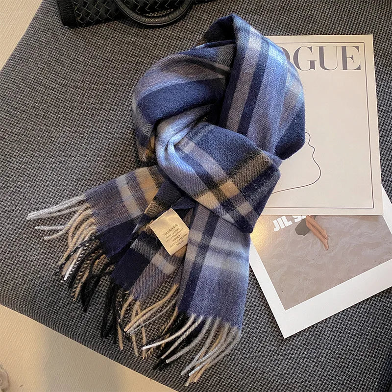 High Quality 100 Wool Scarf Female Fashion Classic