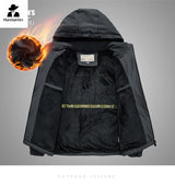winter Windproof Jacket Men's Military Fleece-lined Thickened Warm