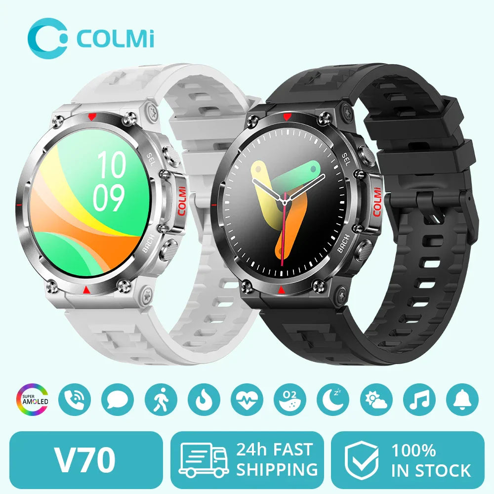 COLMI V70 Smartwatch for Men, Ultrabig HD AMOLED