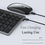 Wireless Bluetooth Keyboard Three-mode Silent Full-size Keyboard and