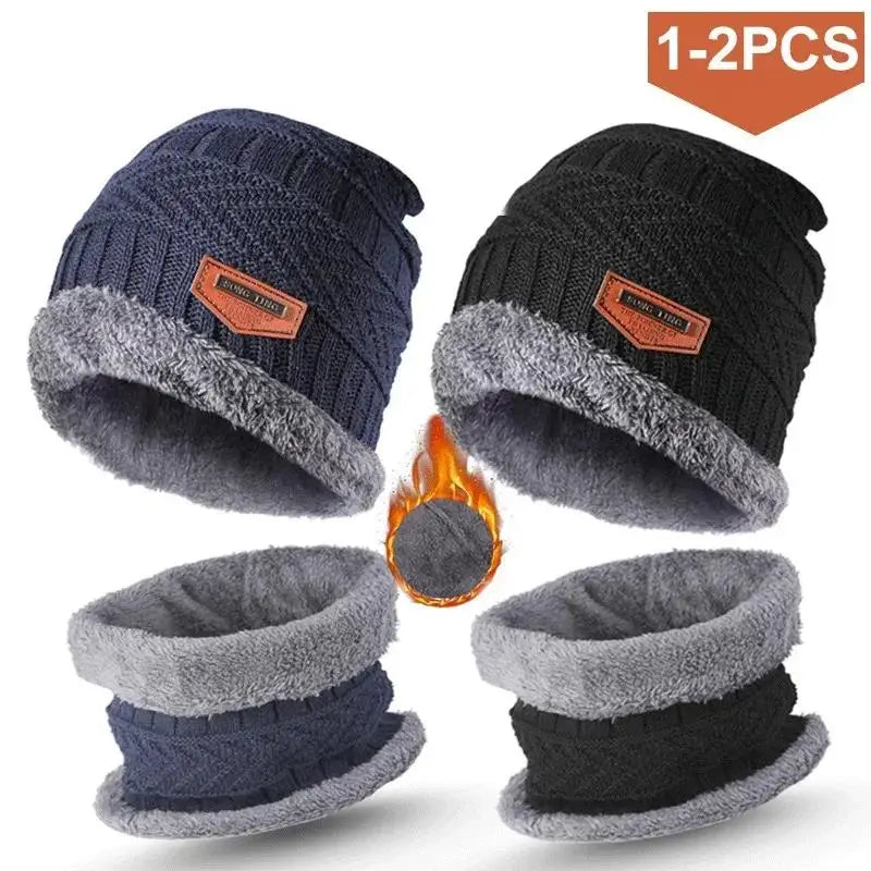 Winter Men's Beanie Knitted Hat Winter Hat Beanie Hat Women's For Helmets For Motorcycles Snowmobile Gears Blaclava