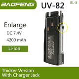 Baofeng UV 82 BL-8 Battery Walkie Talkie Ham
