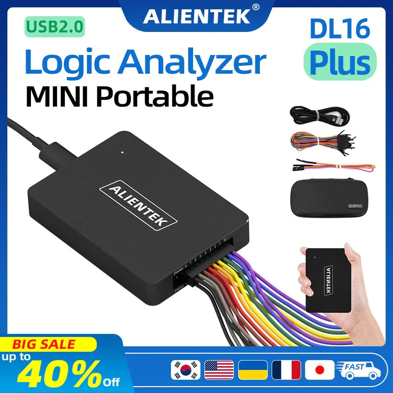 USB Logic Analyzer DL16 250MHz Max Sample Rate