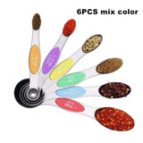 8 Pieces Magnetic Measuring Spoons Set Dual Sided