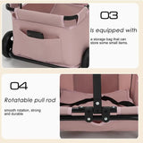 Small Pet Stroller Foldable Multifunctional Rolling Cat Carrier