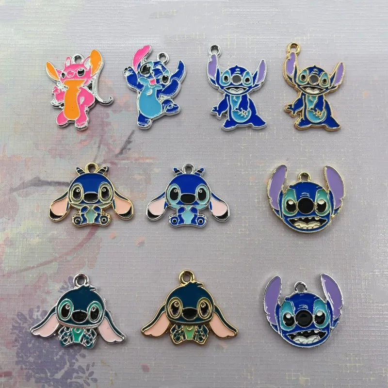 10pcs Enamel Pack Alloy Drops Animal Stitch Charm