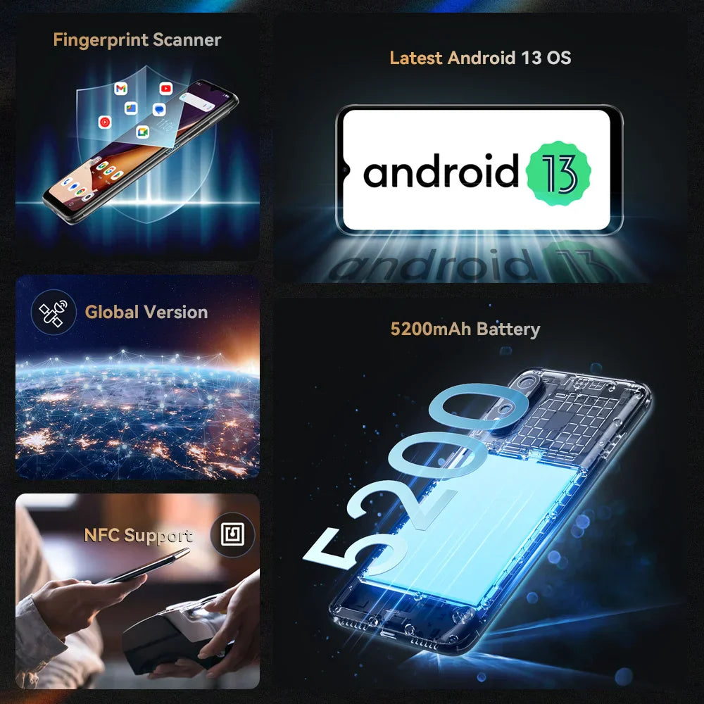 Cubot X70, Smartphone Android 13, Helio G99, Octa-Core,