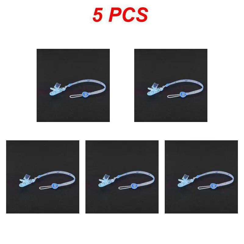 1~10PCS Nipple Anti-falling Chain Elastic Pacifier Clip Baby