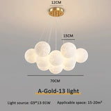 Modern 3D Moon Bubble Chandeliers Children's Room Decor