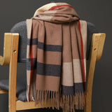 200*70cm Autumn Winter Warm Cashmere Scarf Dot Pattern