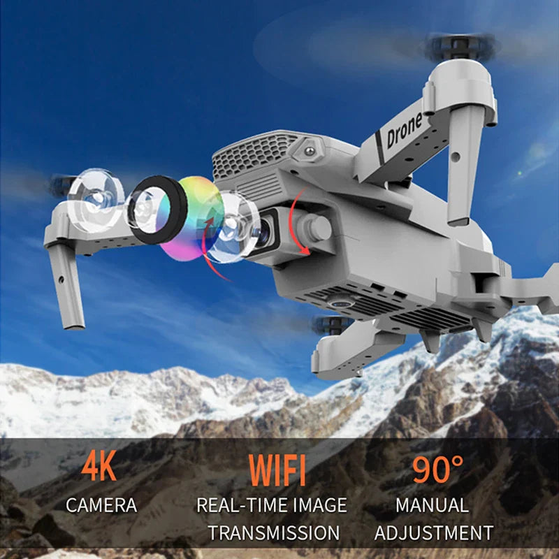 New E88 Quadcopter WIFI FPV Drone Professinal Wide