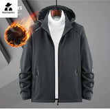winter Windproof Jacket Men's Military Fleece-lined Thickened Warm