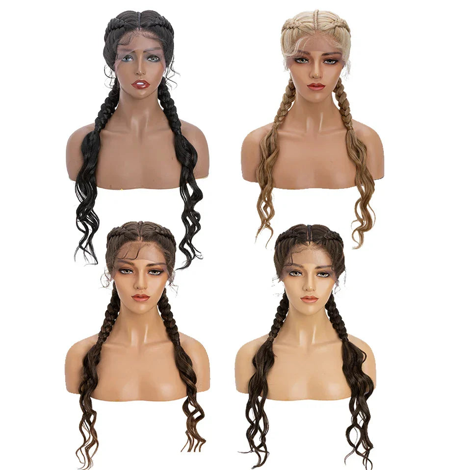 My-Lady Synthetic 27inches Lace Front Hair Wig Black
