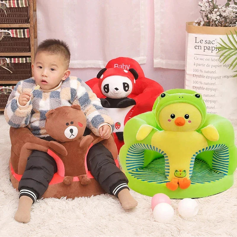 Cute Baby Sofa Support Seat Cover Plush Chair