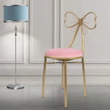 Luxury Minimalist Makeup Vanity Stool Butterfly Backrest Chair