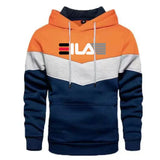 Men's Trending Brand Printed Splicing Hoodies Male Spring