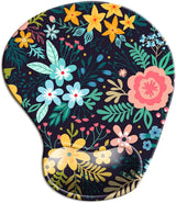 Flowers Ergonomic Mouse Pad With Wrist Support, Cute