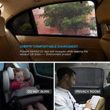 2Pcs Car Sunshade Curtains Side Window Shades Car