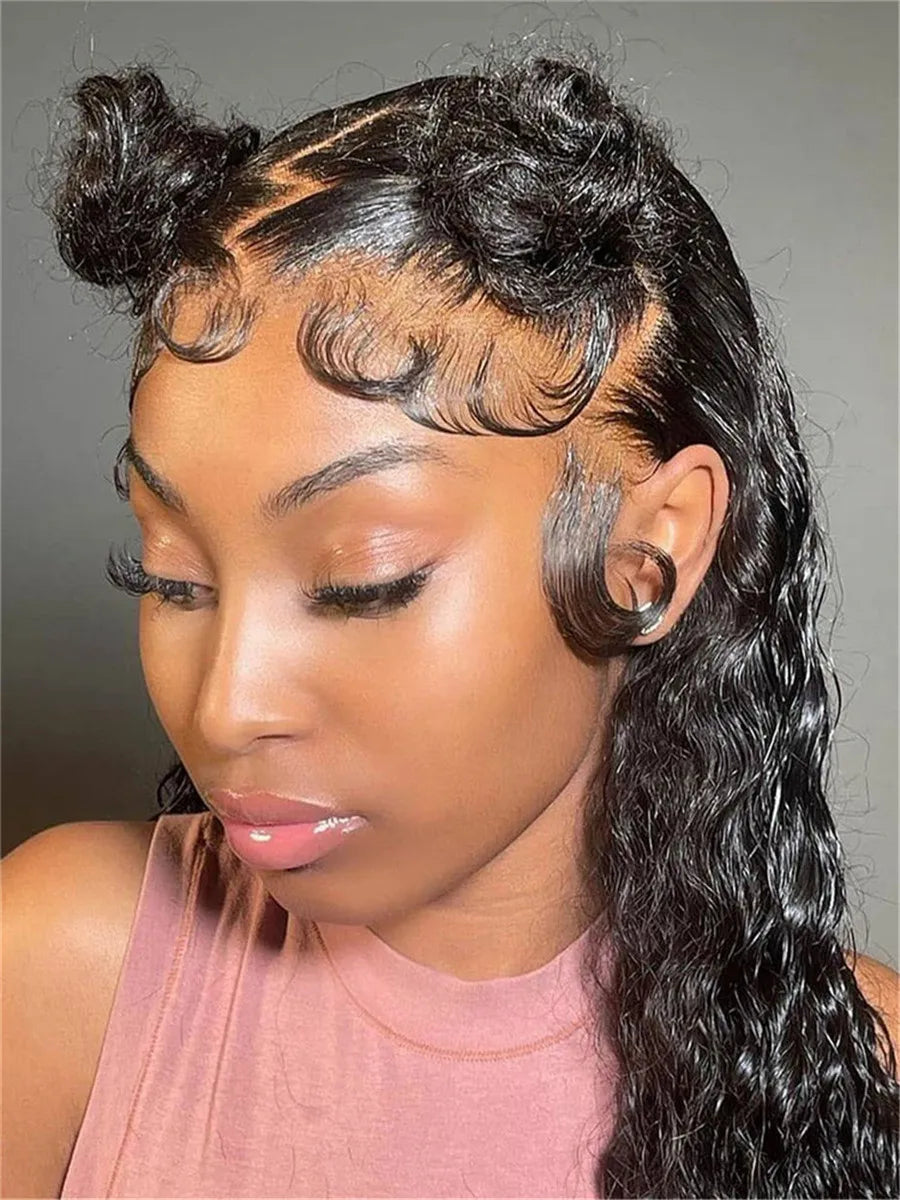 13x4 Deep Wave Hd Lace Frontal Curly Human