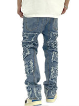 Ripped Retro Hole Distressed Jeans For Men Casual