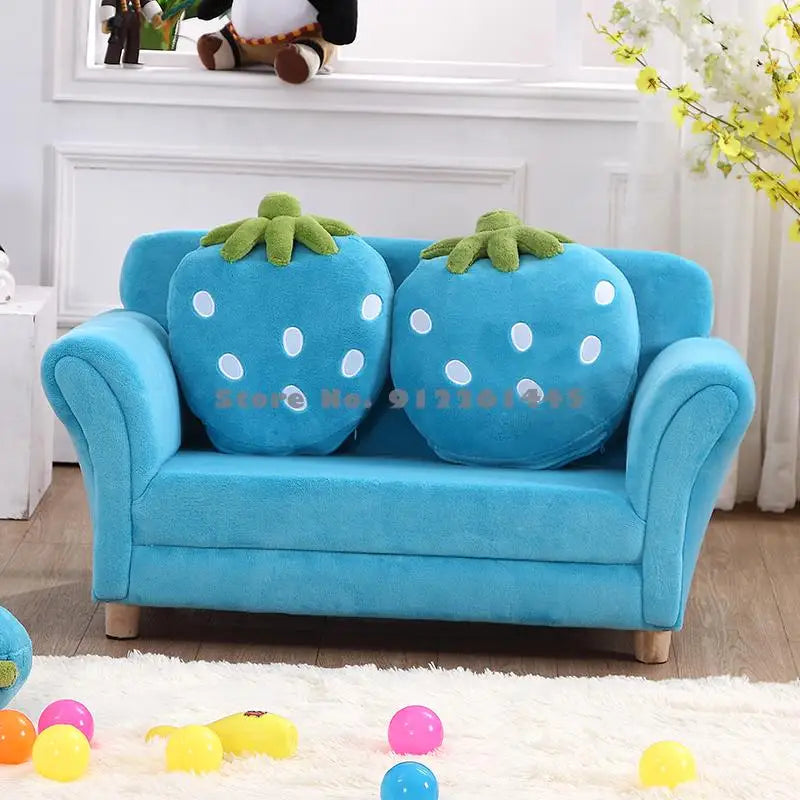 Children's Sofa Mini Korean Cartoon Strawberry Small Sofa