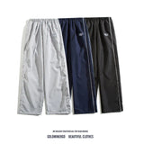 American Retro Striped Sweatpants Loose Men and Women