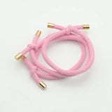 30PCS 5mm Twilled Cords Knotted Elastic Hair Bands