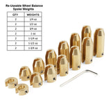 8/12/14 PCS Brass Spoke Weights for Motorcycles