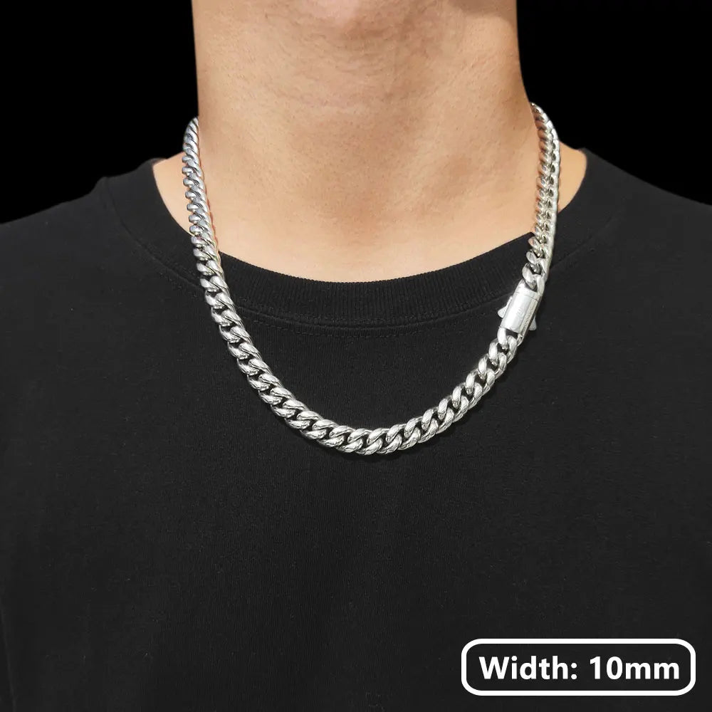 Hip Hop PVD Plated Stainless Steel Necklace Snap