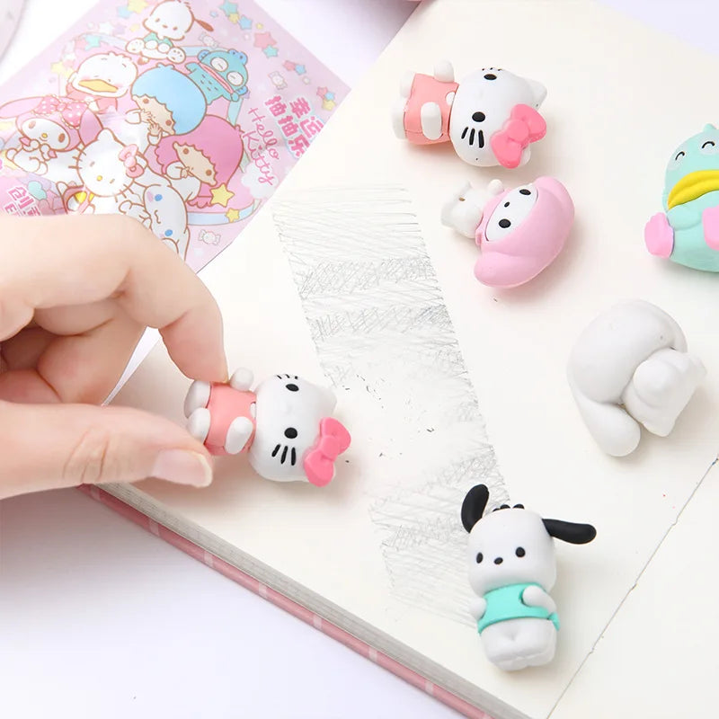 32Pcs/Box Sanrio Blind Box Doll Pencil Eraser Hello