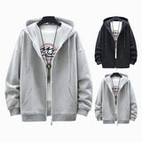 Trendy Autumn Winter Men Fleece Hoodie Sweater Jacket