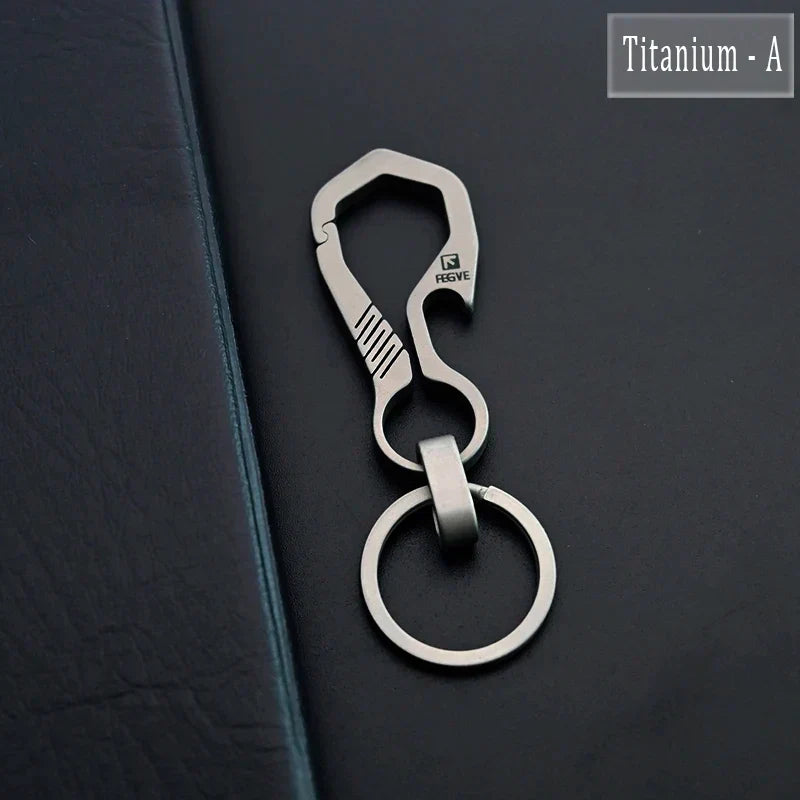 HighEnd Titanium Keychain Luxury Men Car Key Chain
