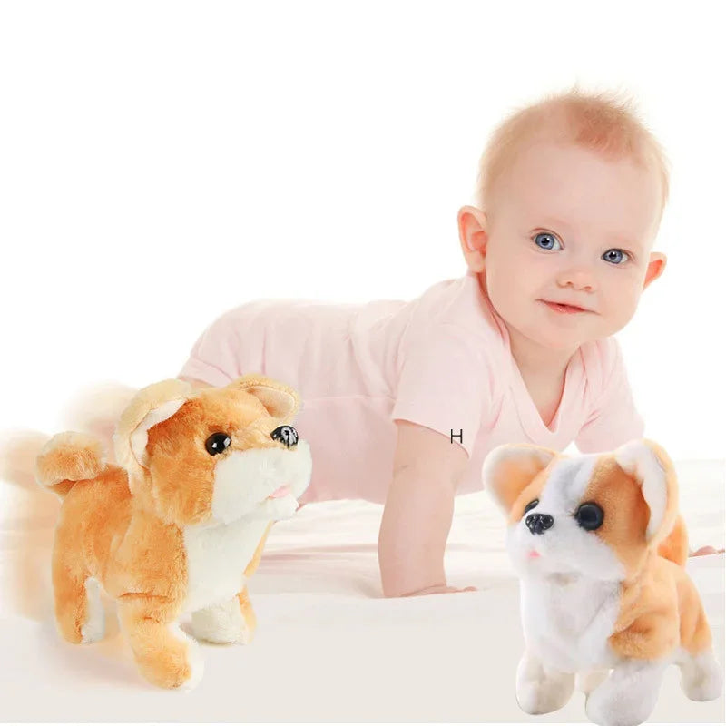 18CM Electric Simulation Puppy Plush Toys Interactive Cute