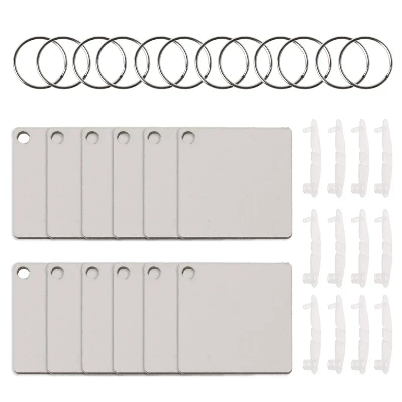 122430Pcs Sublimation Blank Keychains Thermal Transfer Key Chain