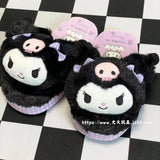 Sanrio HelloKitty Melody Kuromi Kawaii Plush Toys Slipper