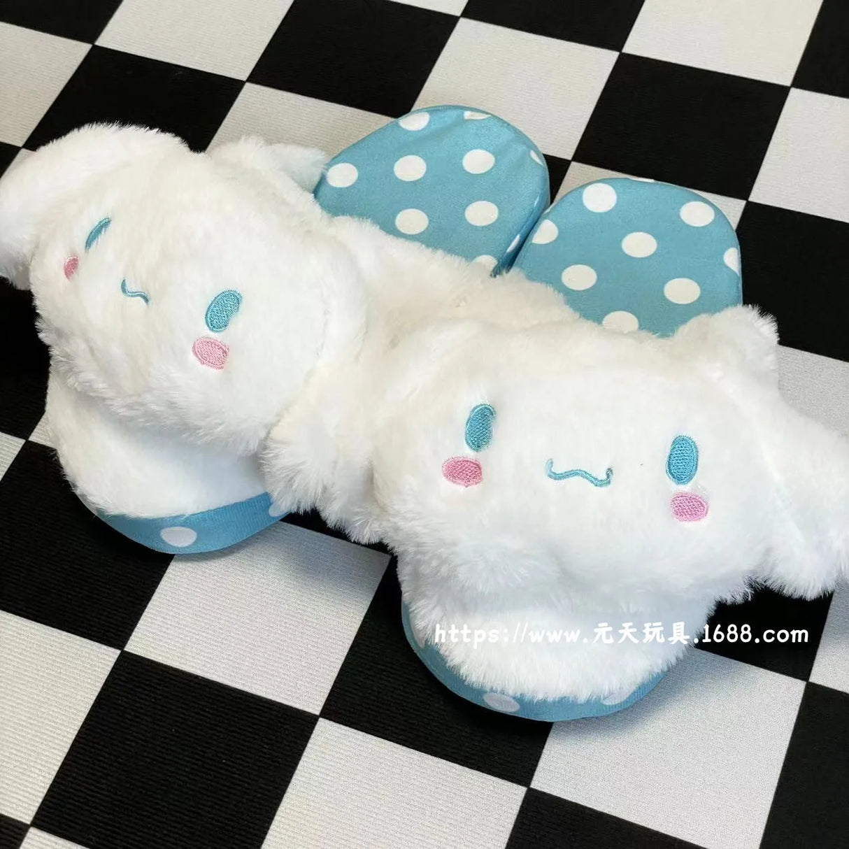 Sanrio HelloKitty Melody Kuromi Kawaii Plush Toys Slipper