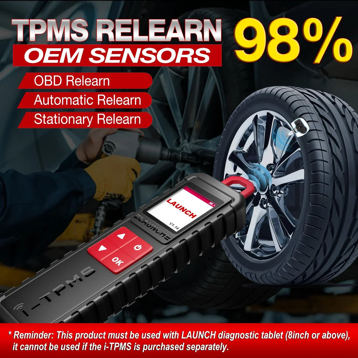 LAUNCH X431 I-TPMS Car Tire Pressure Inspection Tool