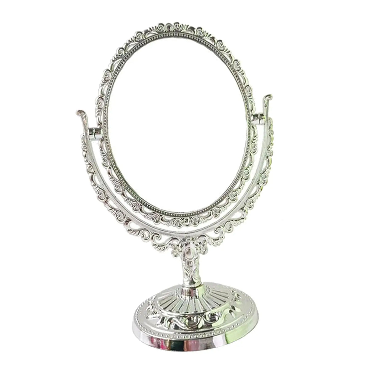 Tabletop Makeup Mirror Elegant Decorative 360 Degree Rotation