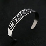 Black Stainless Steel Viking Rune Bracelets For Men