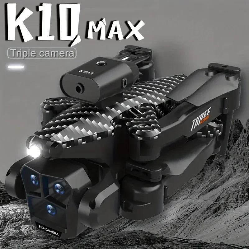 New K10 Max RC Drone HD Triple Camera
