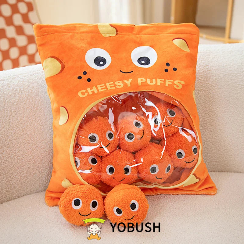 Cartoon Ramen Puff Cookie Bag Bubble Tea Plush