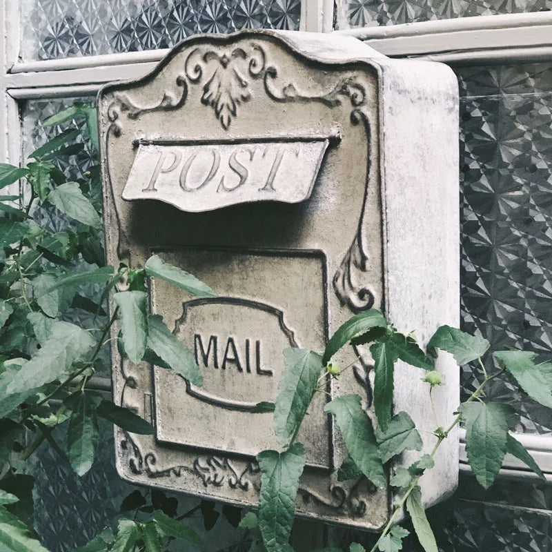 Outdoor Metal Mailbox For Storing Messages Leaving Message