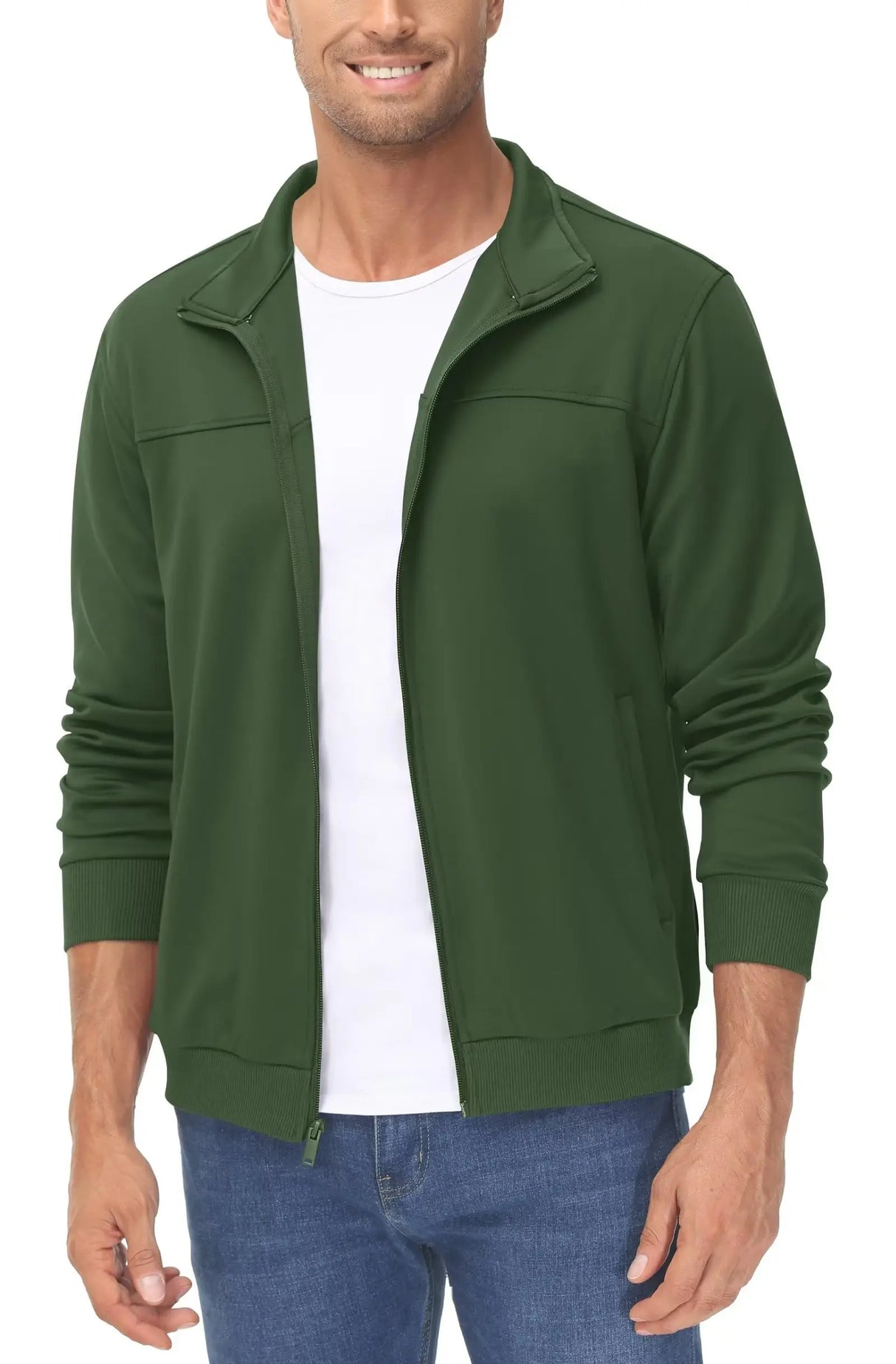 TACVASEN Full Zip UP Track Jackets Mens Lightweight