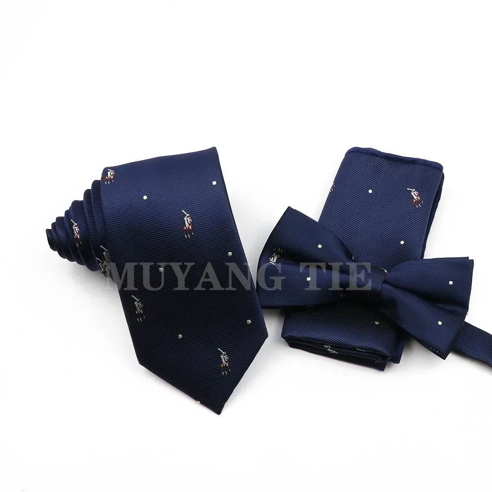 Classic Men's Tie Threepiece Set Polyester Fashion Formal