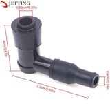 2Pcs Universal Motorcycle Ignition Spark Plug Cap Spare Parts