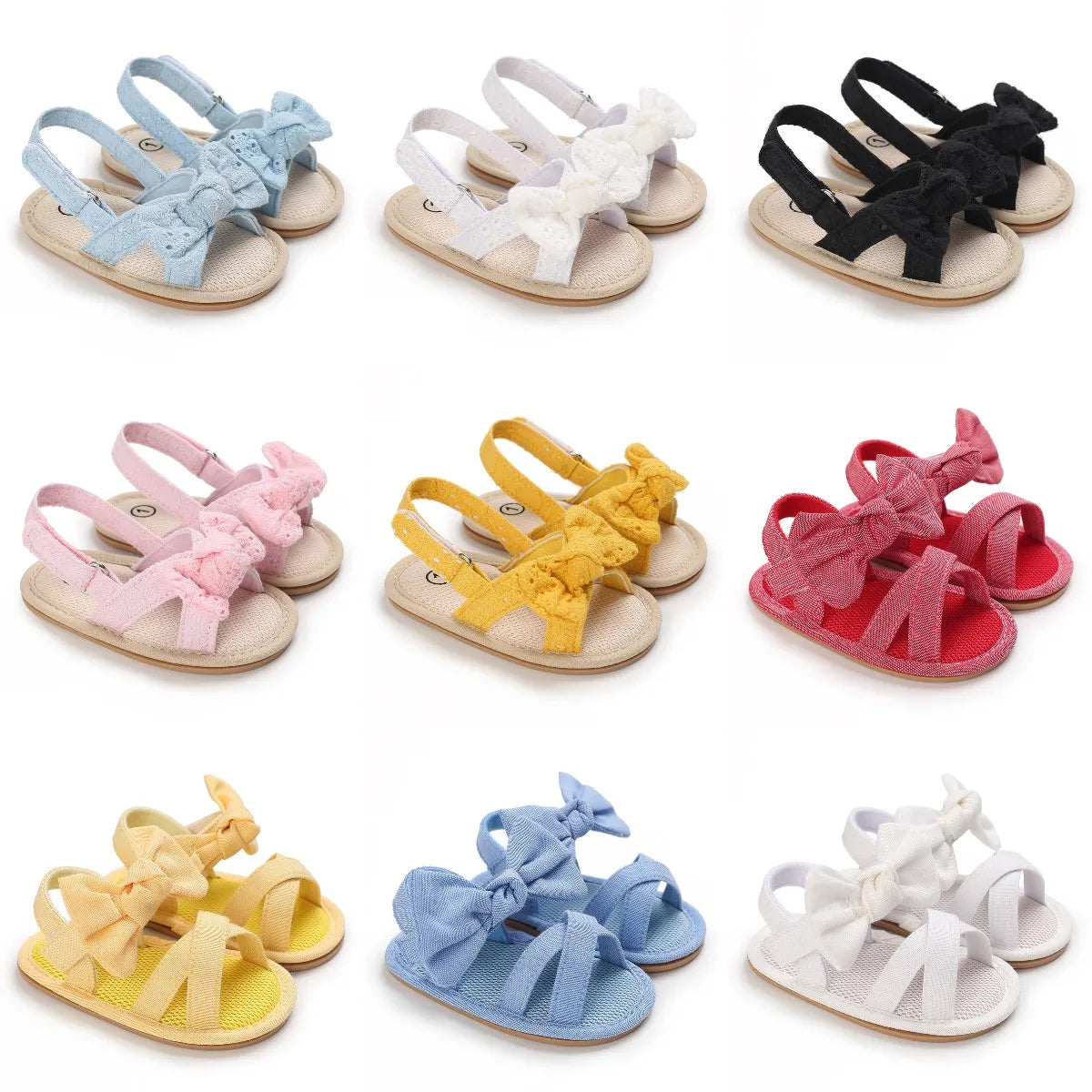 Girls' sandals Bowknot pearl sandals Children's sandals Toddler