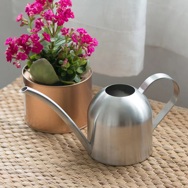 Stainless Steel Watering Pot Garden Plant Flower Long