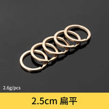 100 PcsLot Rose gold Key Ring Plated 25mm